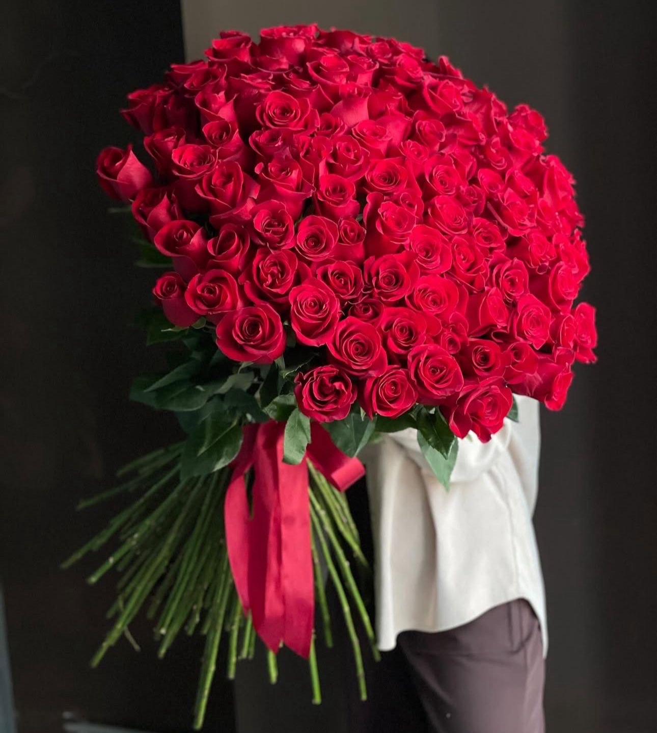 Scarlet Embrace | 100 Roses