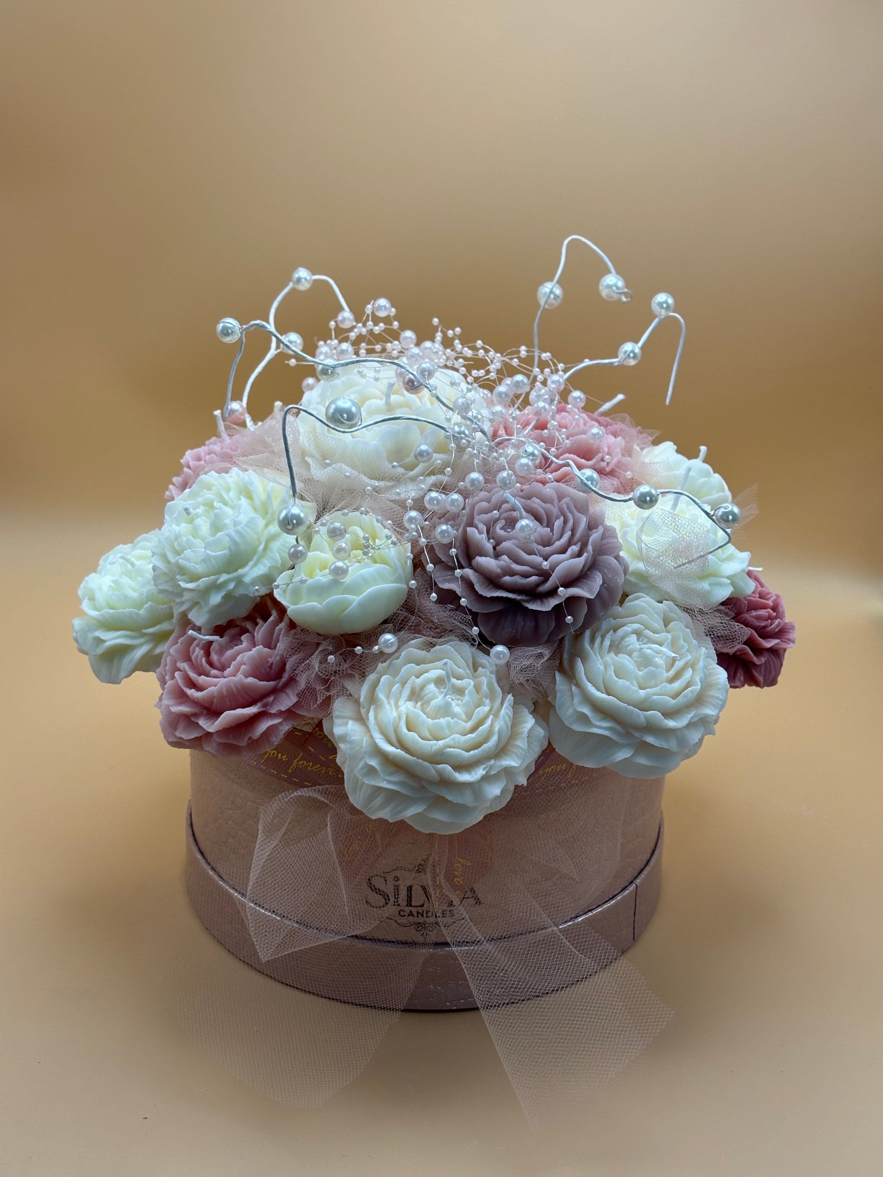 Silvia Candles Flower in Box