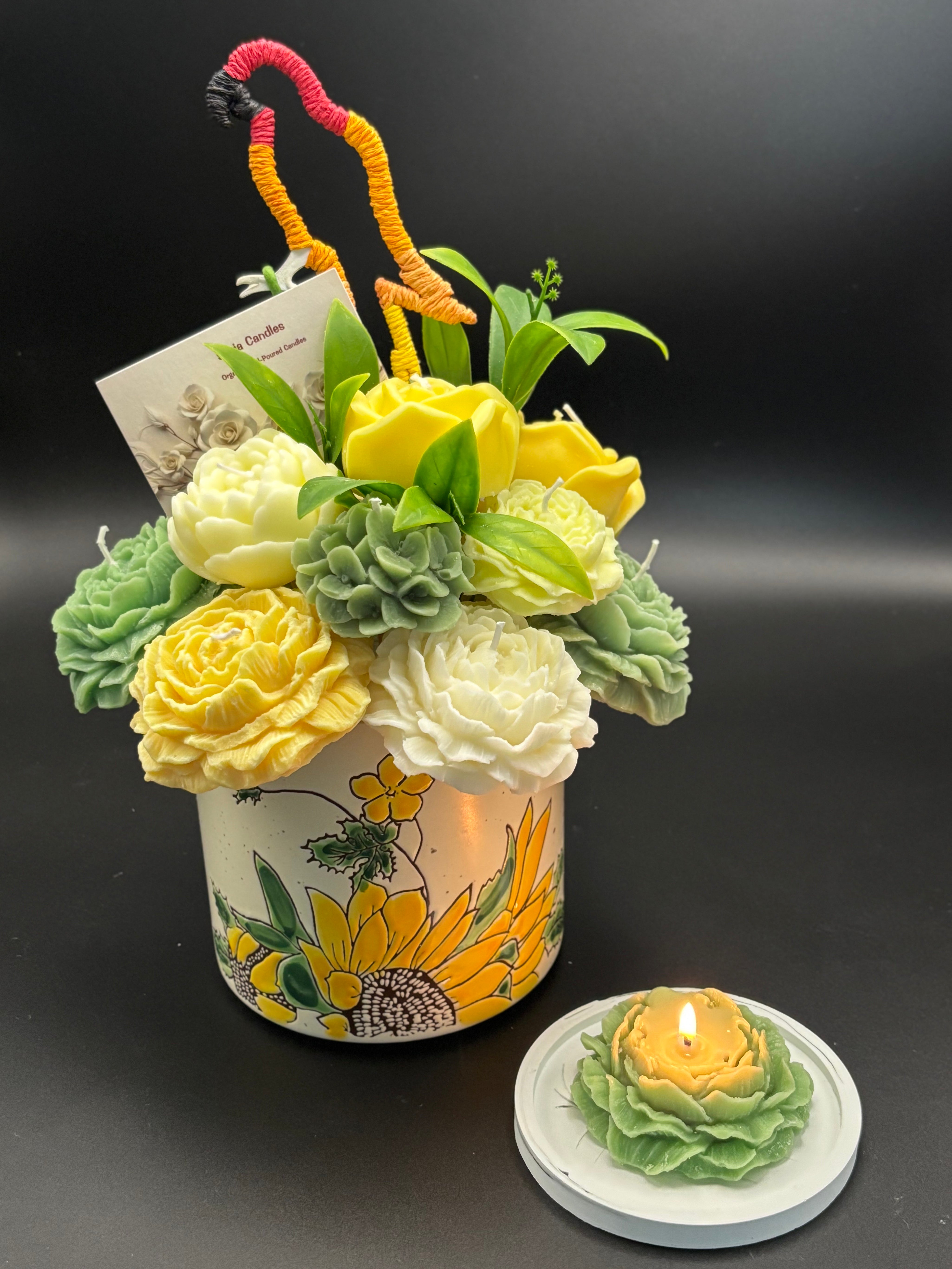 Silvia Candles Yellow