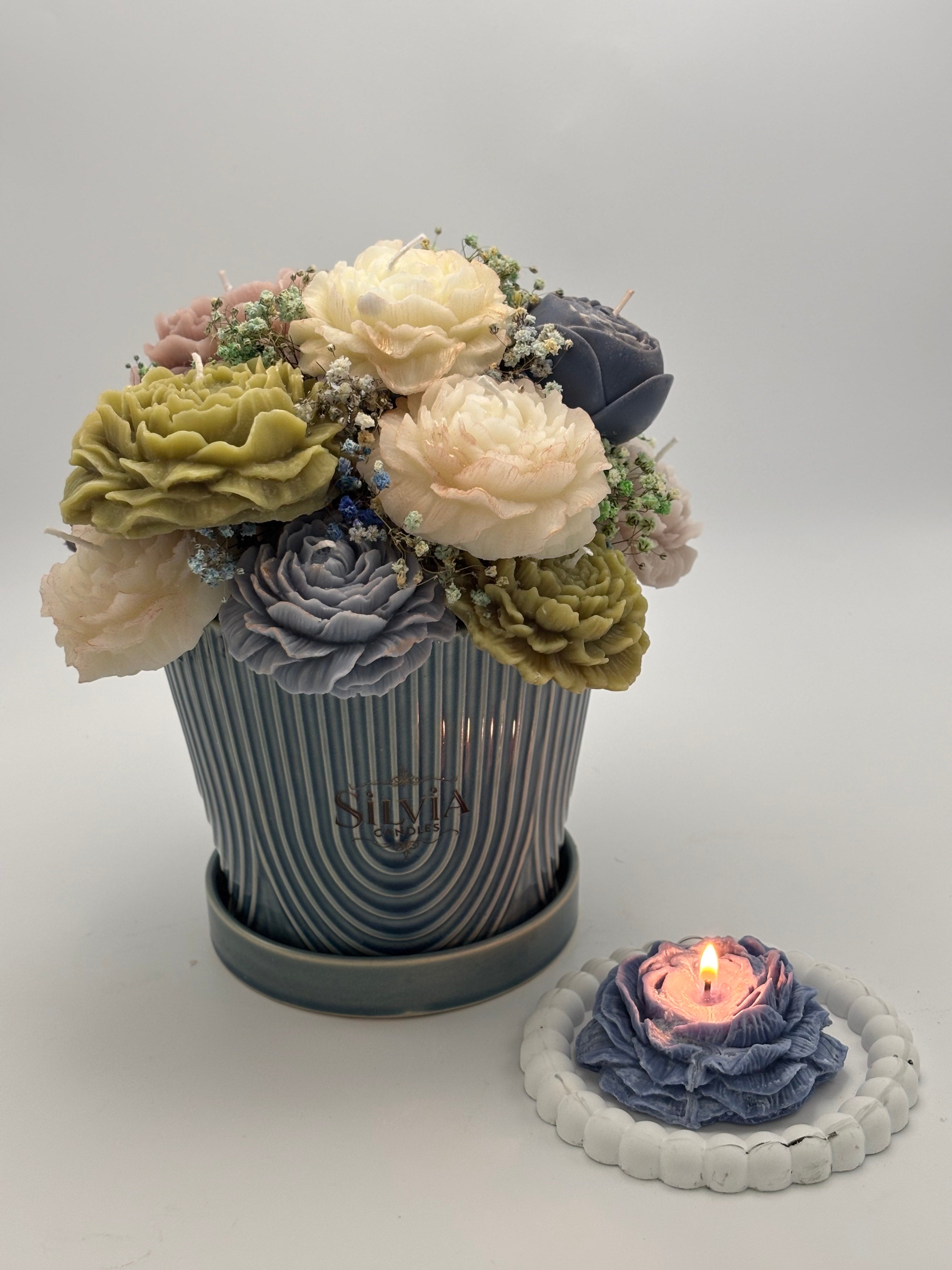 Silvia Candles Purple