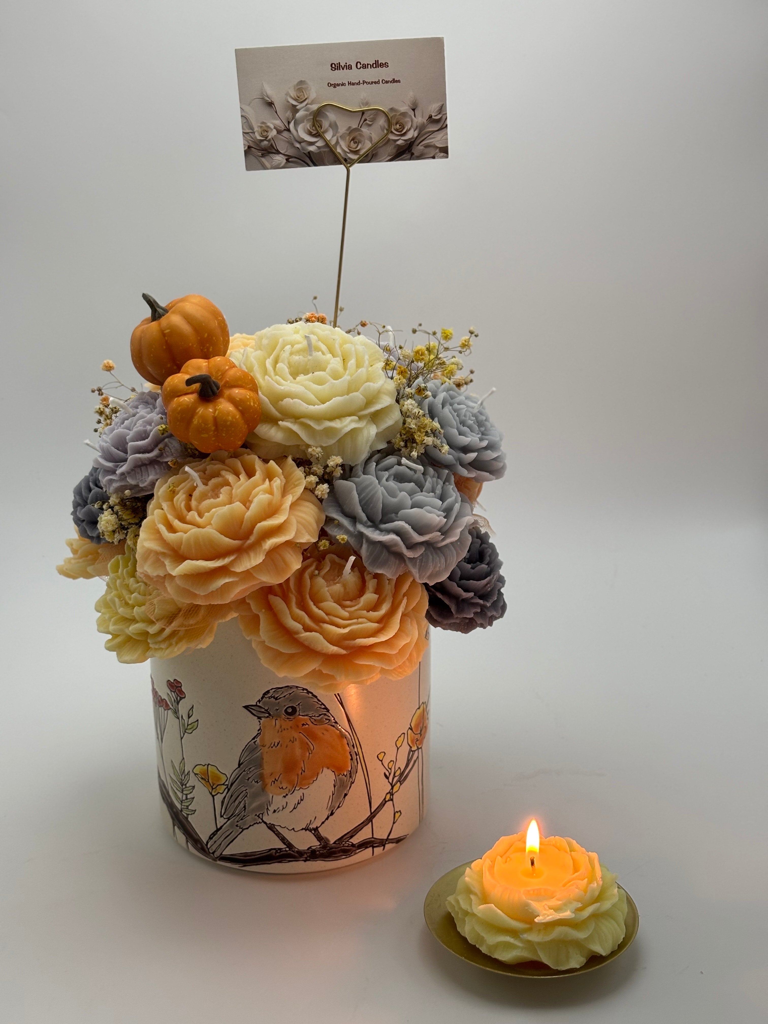 Silvia Candle Roses
