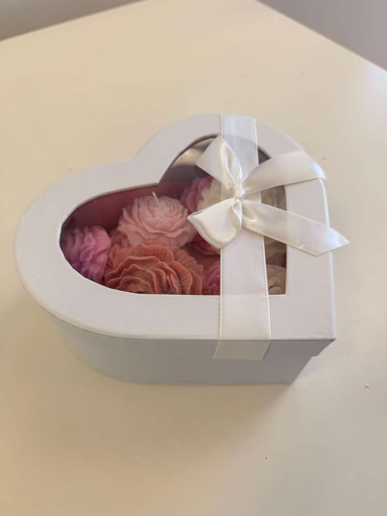 Handmade Rose-Shaped Candles