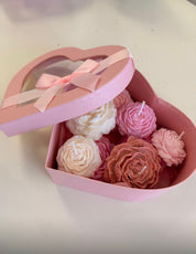 Handmade Rose-Shaped Candles