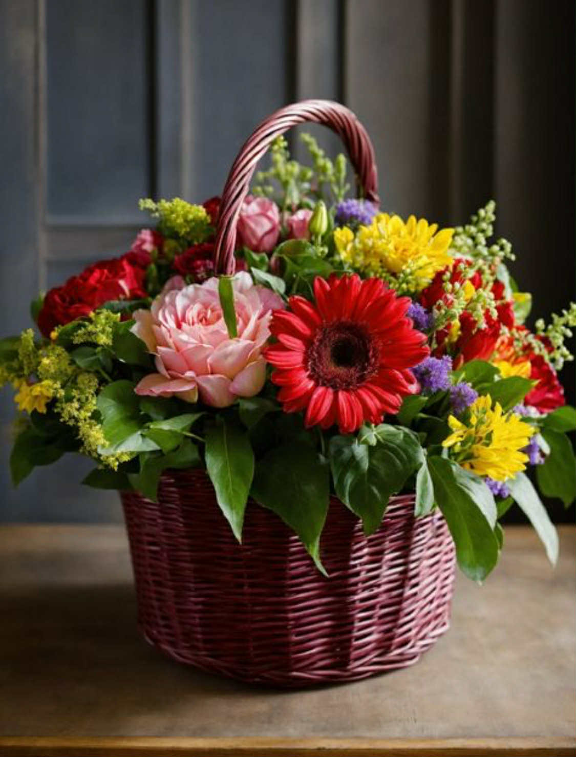 Cheerful Bloom Basket