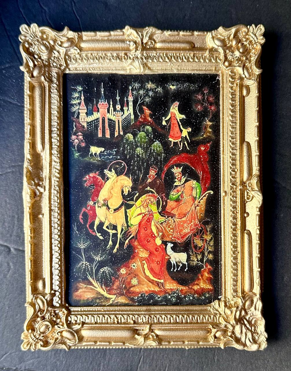 Chocolate picture in the frame