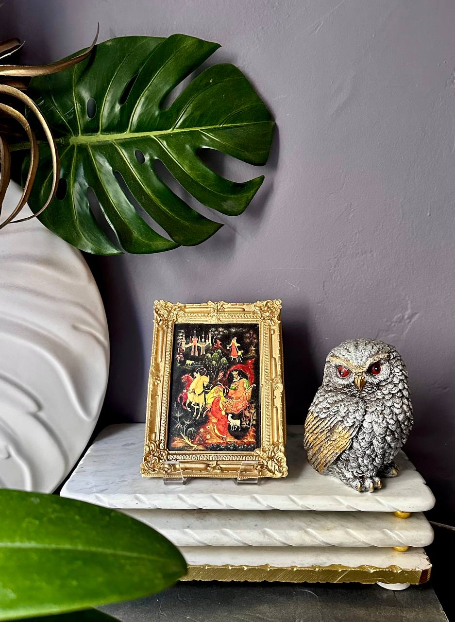 Chocolate picture in the frame