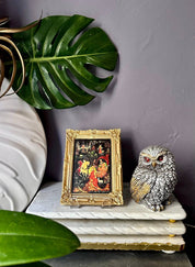 Chocolate picture in the frame